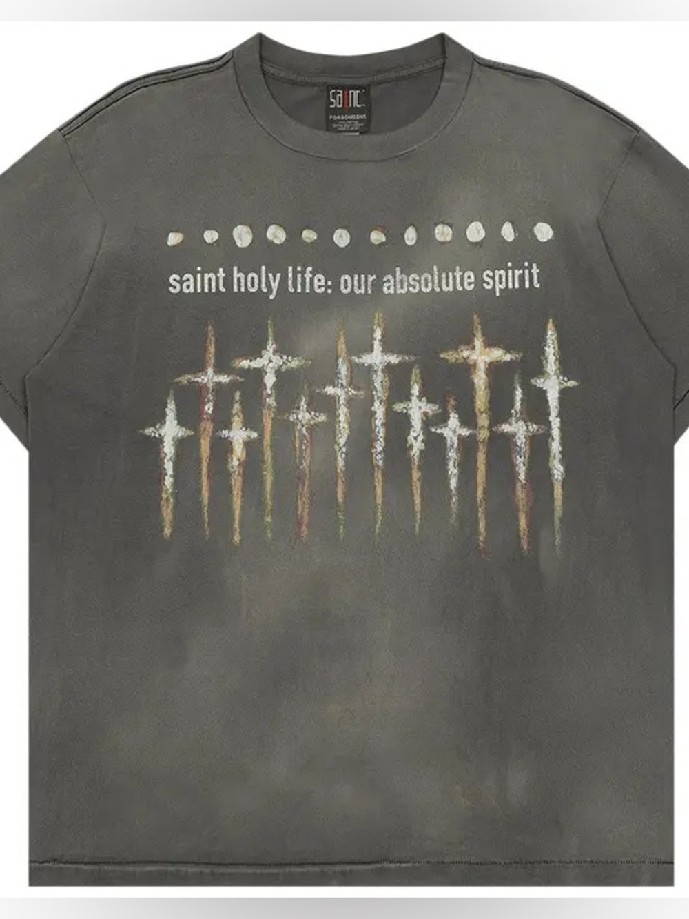 Saint Holy Life Black Graphic Short Sleeve Tee
